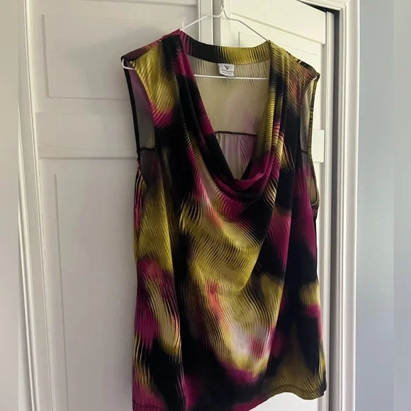 Woman’s Worthington 2x sleeveless stretch top with cowl neck. $12 - Picture 2 of 6